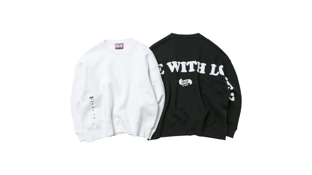 037 MADE WITH LOVE BIG CREW (WHITE BLACK) ¥11,000