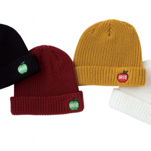 031IRIE APPLE KNIT CAP (BLACK BURGUNDY MUSTARD WHITE) ¥4,800