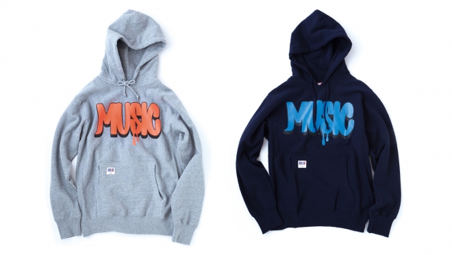 035 ×KIRARIN MUSIC HOODIE (GRAY NAVY) ¥9,800