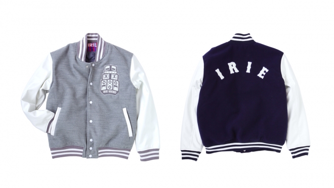 037 IRIE SOUND STADIUM JACKET (GRAY NAVY) ¥28,500