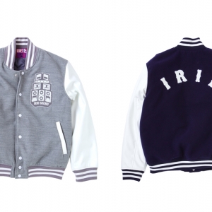 037 IRIE SOUND STADIUM JACKET (GRAY NAVY) ¥28,500