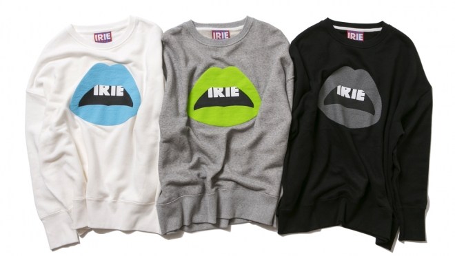 018 IRIE LIP CREW ( WHITE GRAY BLACK ) ¥8,800