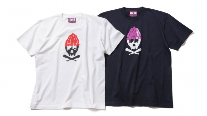 014 IRIE SKULL TEE ( WHITE  NAVY ) ¥4,000 