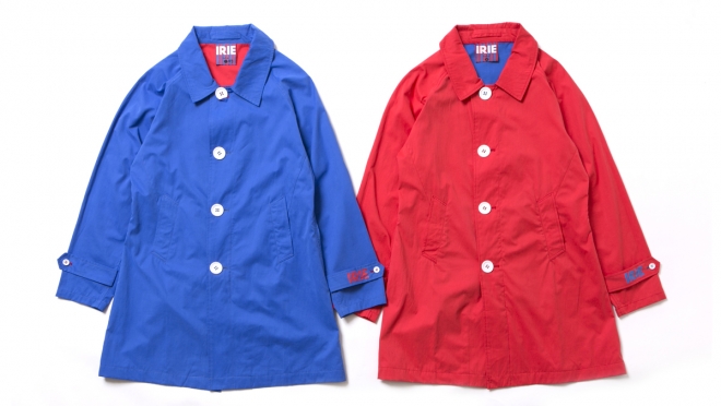 009 IRIE COLLAR COAT ( BLUE  RED ) ¥19,000