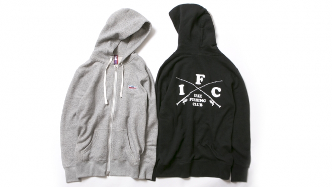 016 I.F.C ZIP HOODIE ( GRAY  BLACK ) ¥11,000