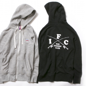 016 I.F.C ZIP HOODIE ( GRAY  BLACK ) ¥11,000