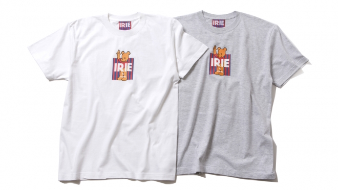 046 IRIE BEAR BOX TEE ( WHITE GRAY ) ¥4,500