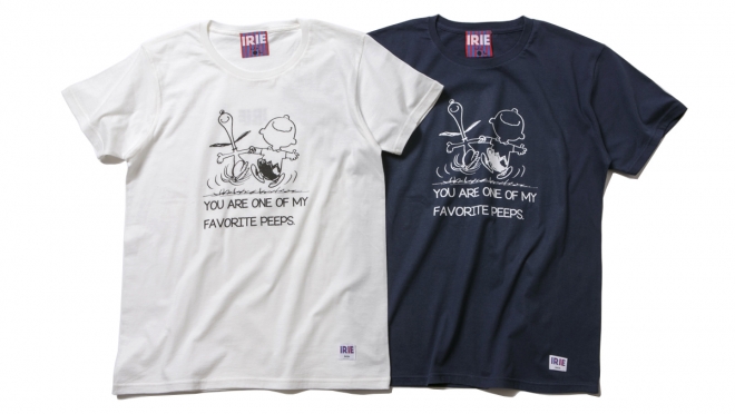 065 PEANUTS PEEPS TEE ( WHITE NAVY ) ¥4,500