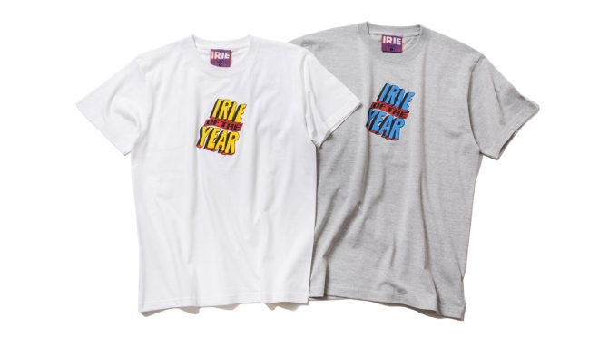 072 IRIE OF THE YEAR TEE ( WHITE GRAY ) ¥4,000