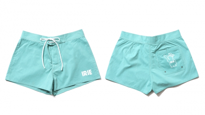 084 HYBRID SWIM GIRLS SHORTS ( MINT RED BLUE ) ¥8,800
