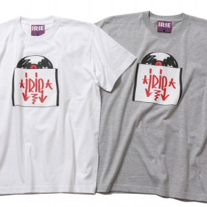 083 RECORD TEE ( WHITE GRAY ) ¥4,000