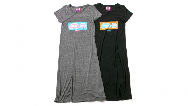 045 POOL SPA LONG ONE PIECE ( GRAY BLACK ) ¥6,800