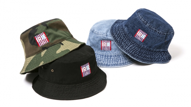 006 IRIE TAG BUCKET HAT  ( CAMO BLACK WASH DENIM ) ¥5,000 