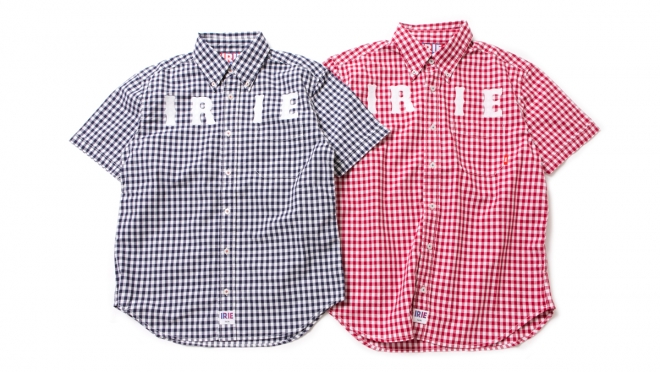 018 IRIE CHECK SS SHIRT ( NAVY RED ) ¥11,000