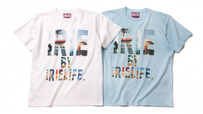 021 IRIE RESORT PHOTOGRAPH TEE ( WHITE Lt.BLUE ) ¥4,500