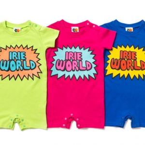 K003 IRIE WORLD ROMPERS ( LIME PINK BLUE ) ¥3,000