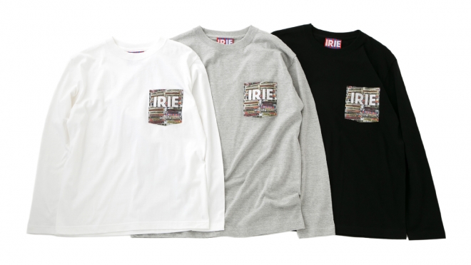 007 CASSETTE POCKET LONG SLEEVE TEE ( WHITE GRAY BLACK ) ¥6,500