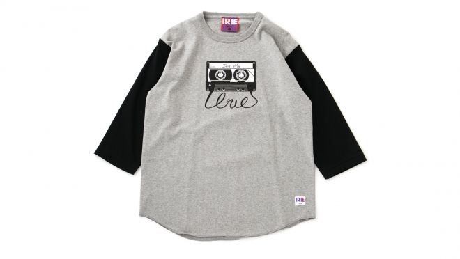 006 IRIE MIX 3-4 SLEEVE TEE ( GRAY ) ¥6,000