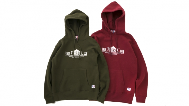 026 I.F.C LOGO HOODIE ( OLIVE BURGUNDY ) ¥9,800