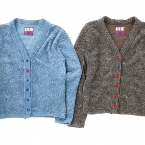 078 KNIT CARDIGAN ( Lt.BLUE BLACK ) ¥12,800