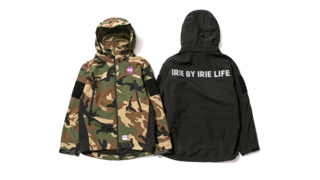 029 IRIE SOFT SHELL JACKET ( CAMO BLACK ) ¥25,000