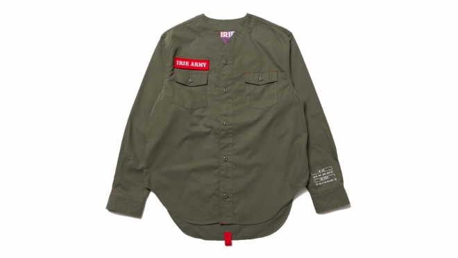 013 IRIE ARMY SHIRT (KHAKI) ¥12,800