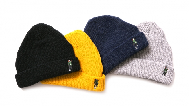 008 MARLEY KNIT CAP (BLACK YELLOW NAVY GRAY) ¥5,000