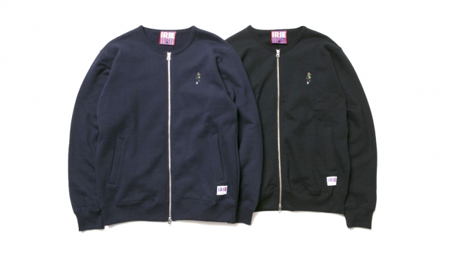 014 MARLEY ZIP UP CREW (NAVY BLACK) ¥11,800