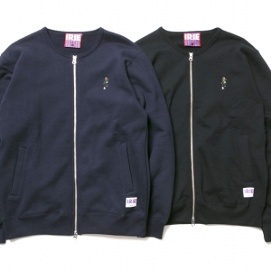 014 MARLEY ZIP UP CREW (NAVY BLACK) ¥11,800