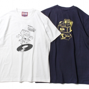 036 ×SPONGE BOB RECORD TEE (WHITE NAVY) ¥5,000