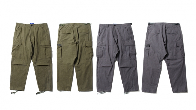 026 REBEL CARGO PANTS (OLIVE GRAY) ¥17,000