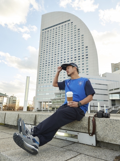 LONG VISOR CAP / HEXAGRAM TEE / TRIPPING CARGO PANTS